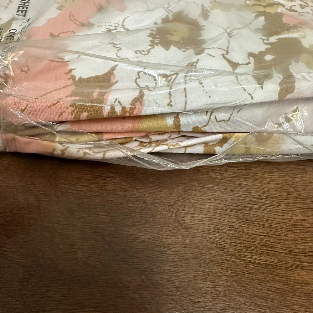 Vintage Lady Pepperell Miralux Percale King Fitted Sheet Retro Made USA NEW NOS